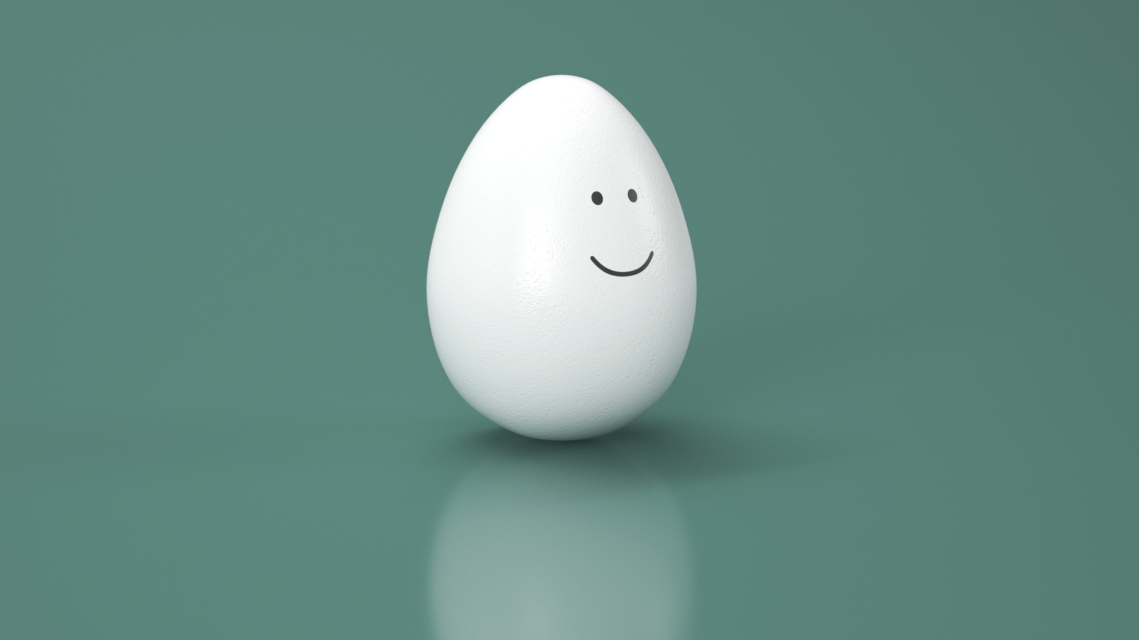 3D model Egg Smiley Face