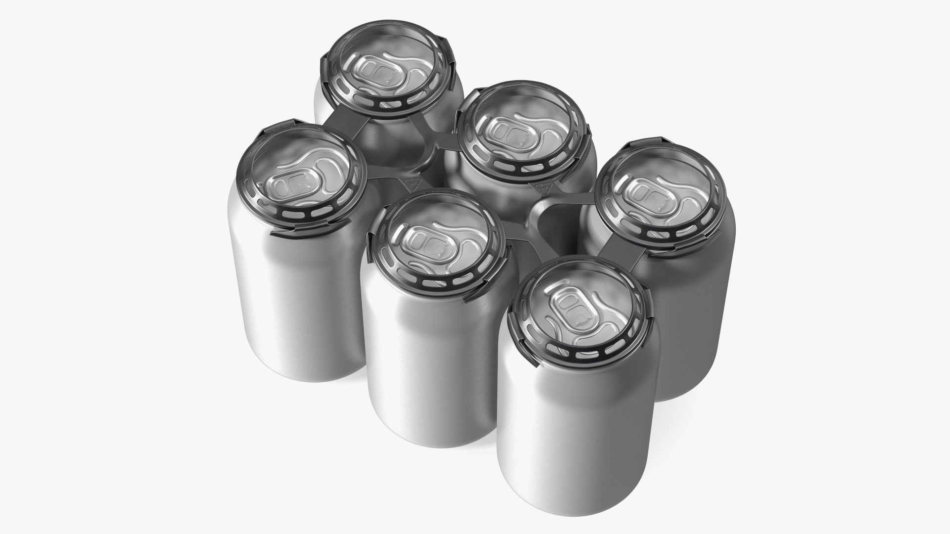 Plastic 6 Pack Rings for Soda Cans 3D model