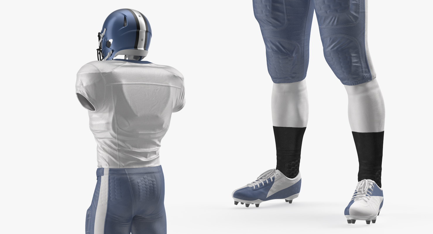 American Football Player Uniform 3D