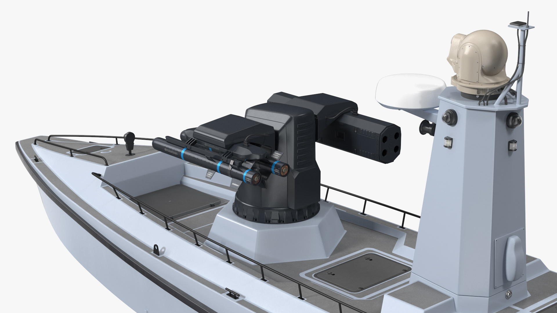 3D model Unmanned Patrol Boat