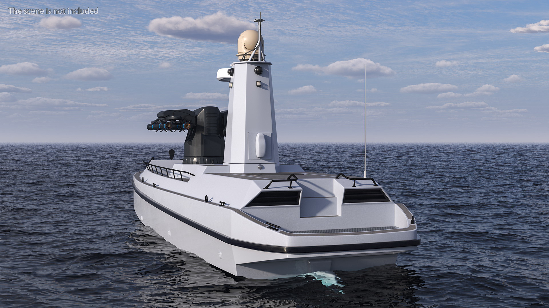 3D model Unmanned Patrol Boat