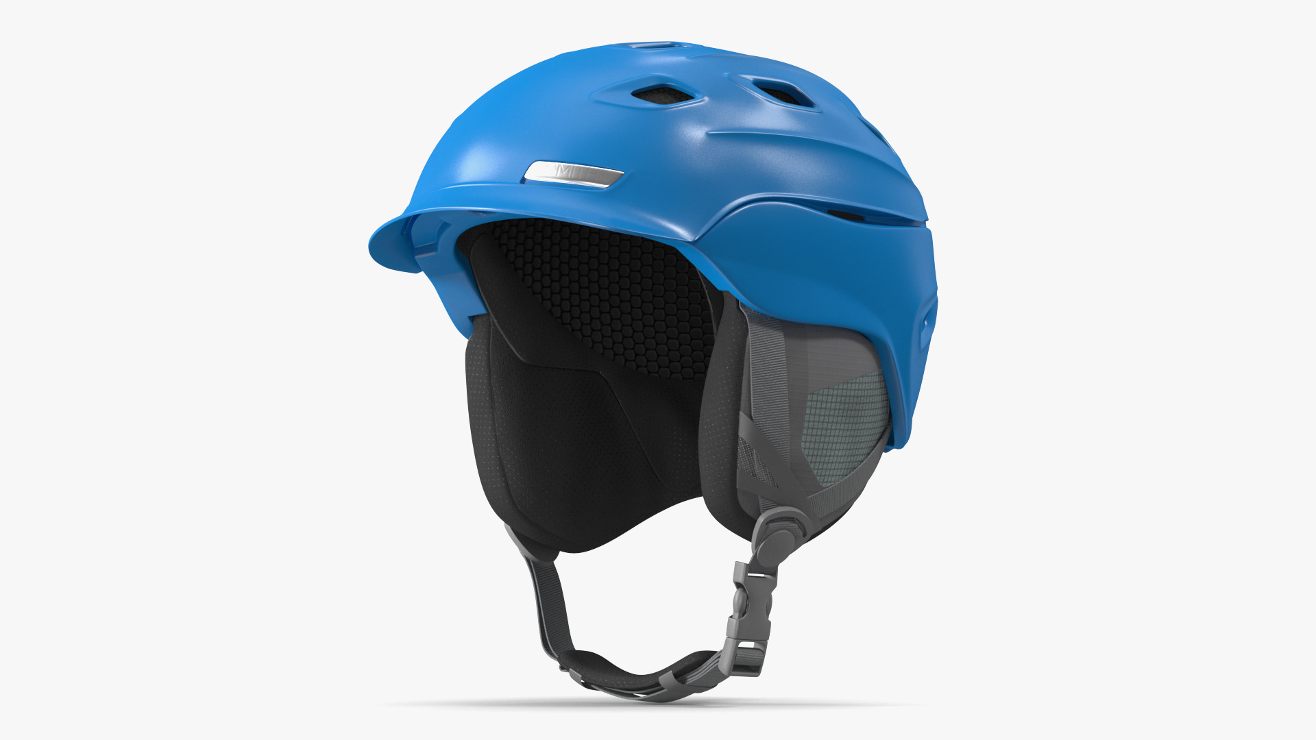 3D model Blue Ski Helmet