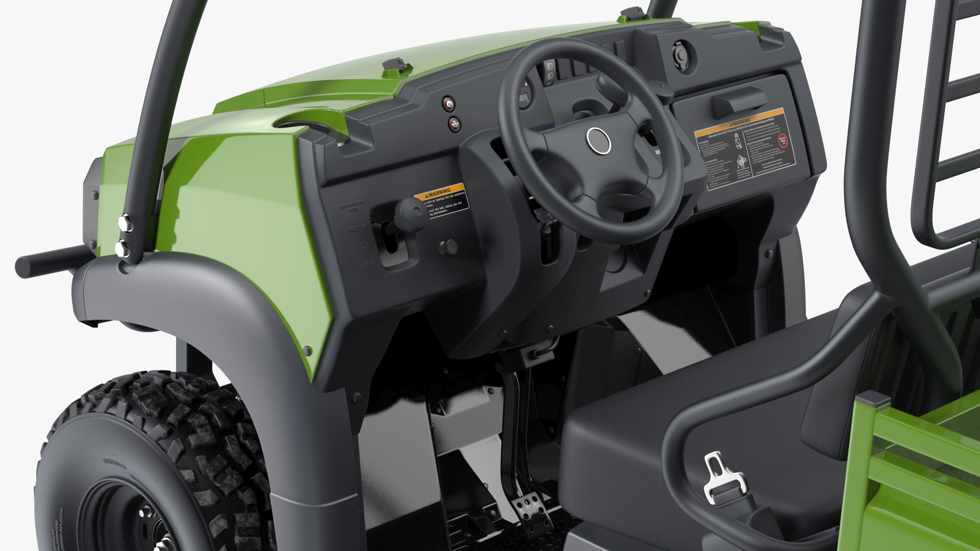 ATV Trailer with 4x4 Quadrocycle 3D