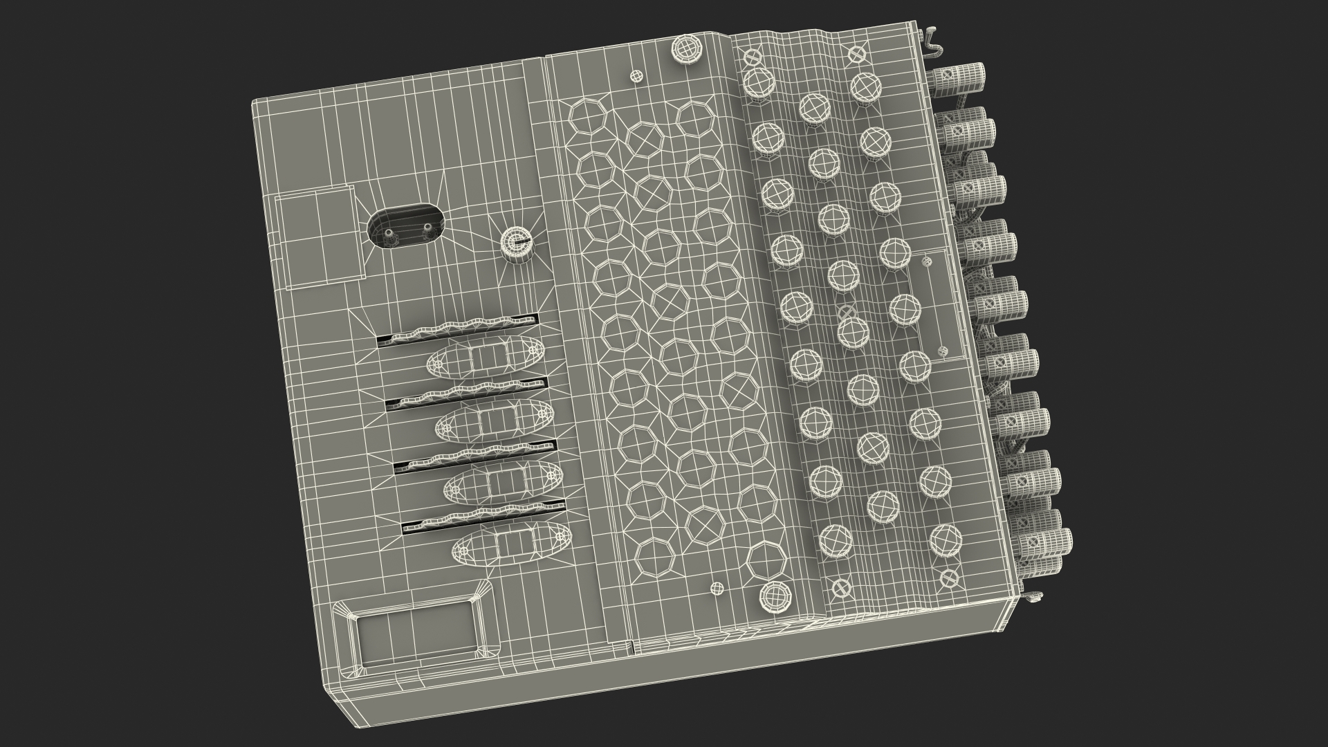 Enigma M4 Cipher Machine 3D model