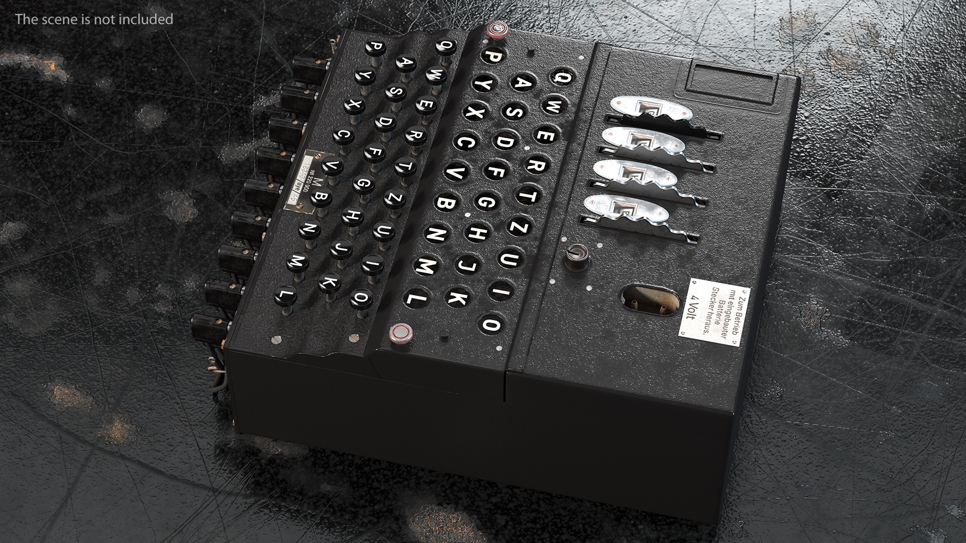 Enigma M4 Cipher Machine 3D model