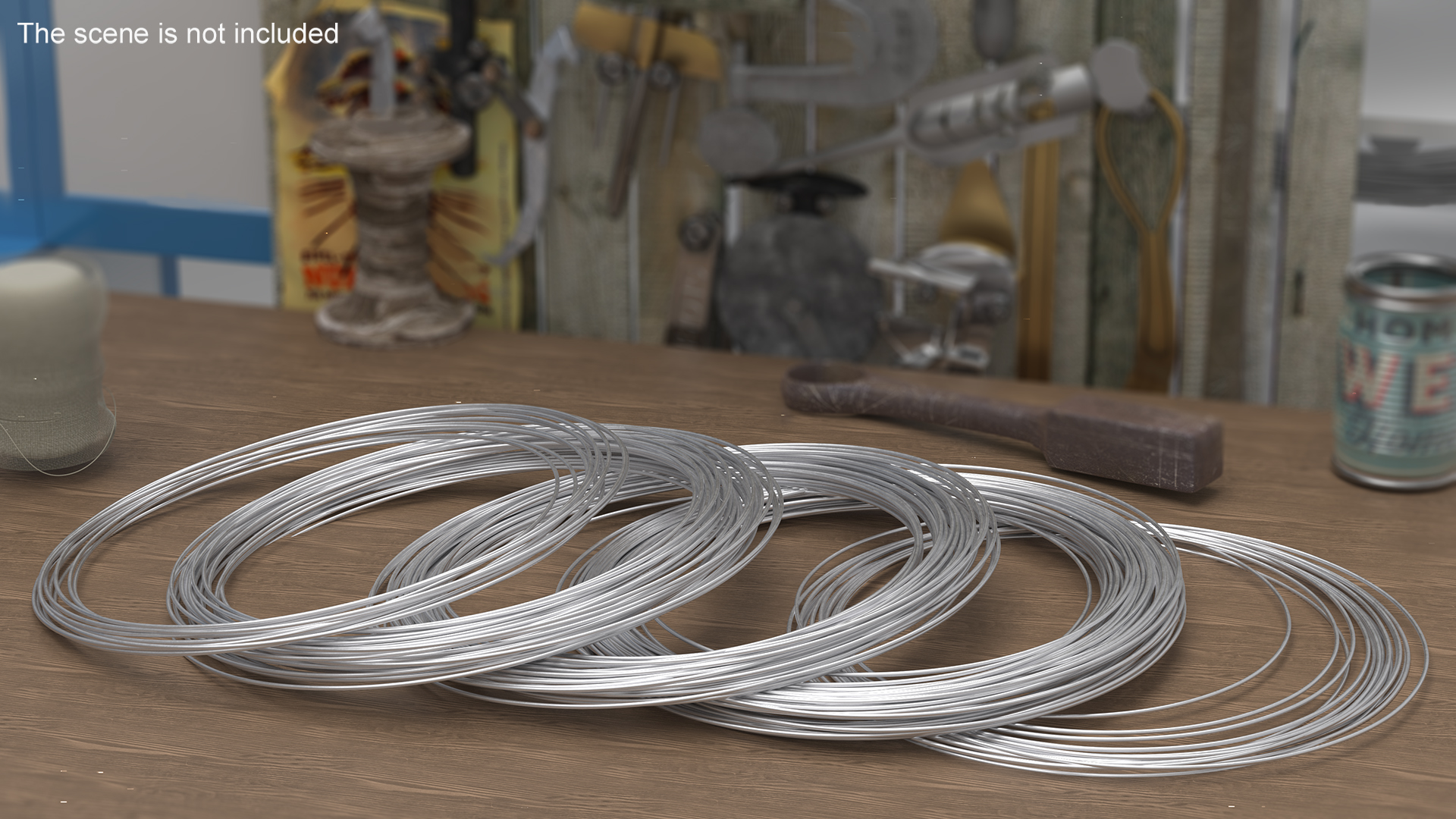 Twisted Aluminium Wire 3D