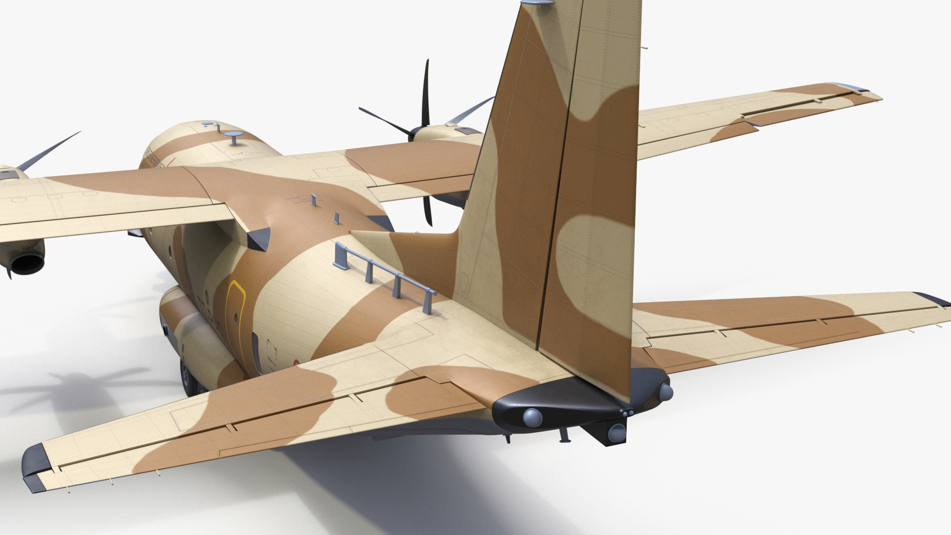 Multi-mission Aircraft Brown Simplified 3D model