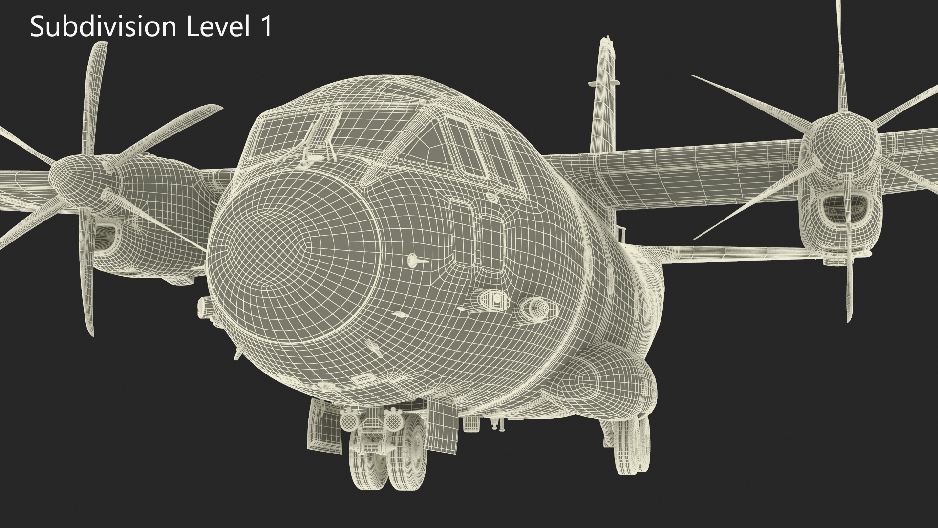 Multi-mission Aircraft Brown Simplified 3D model