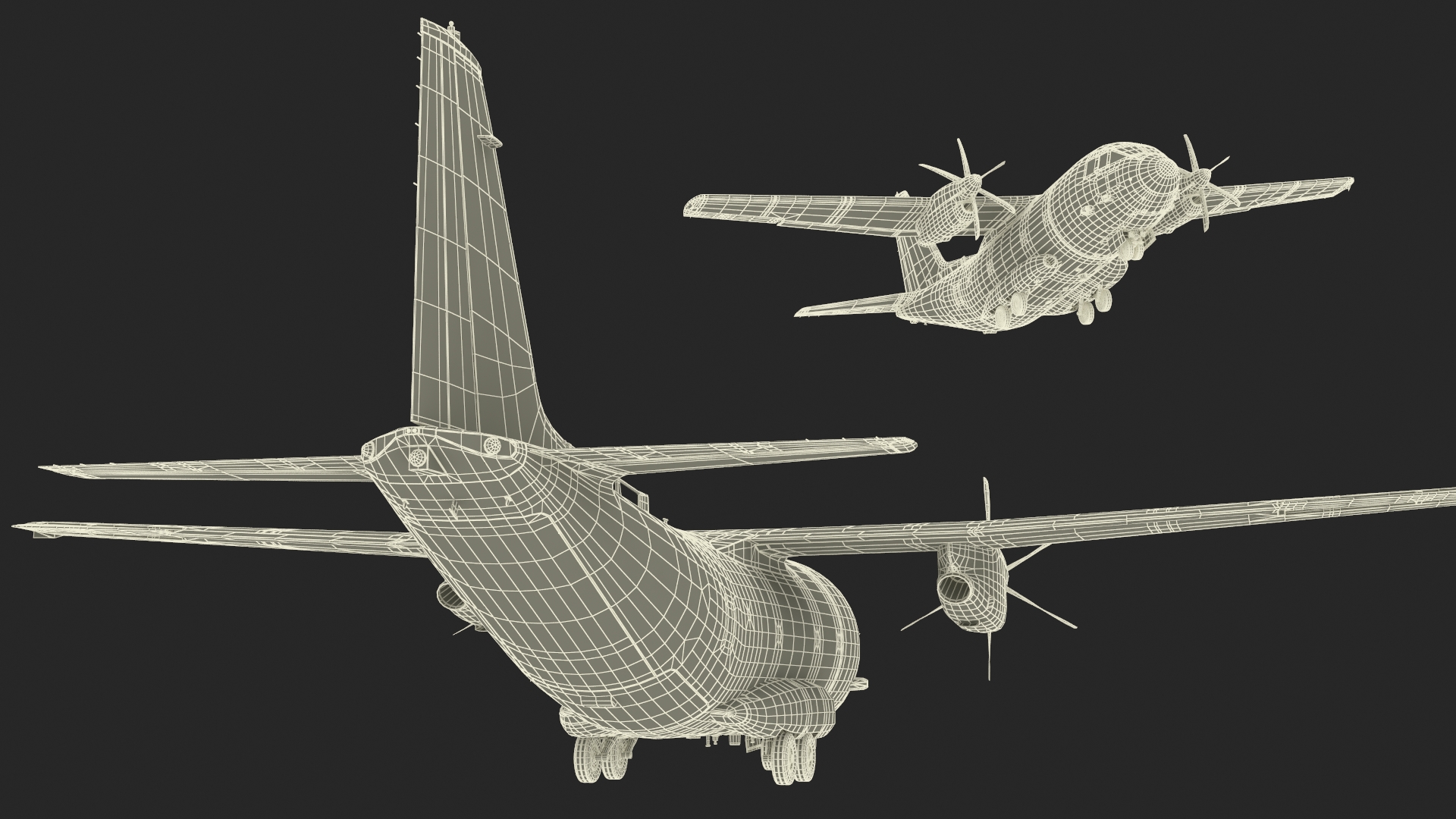 Multi-mission Aircraft Brown Simplified 3D model