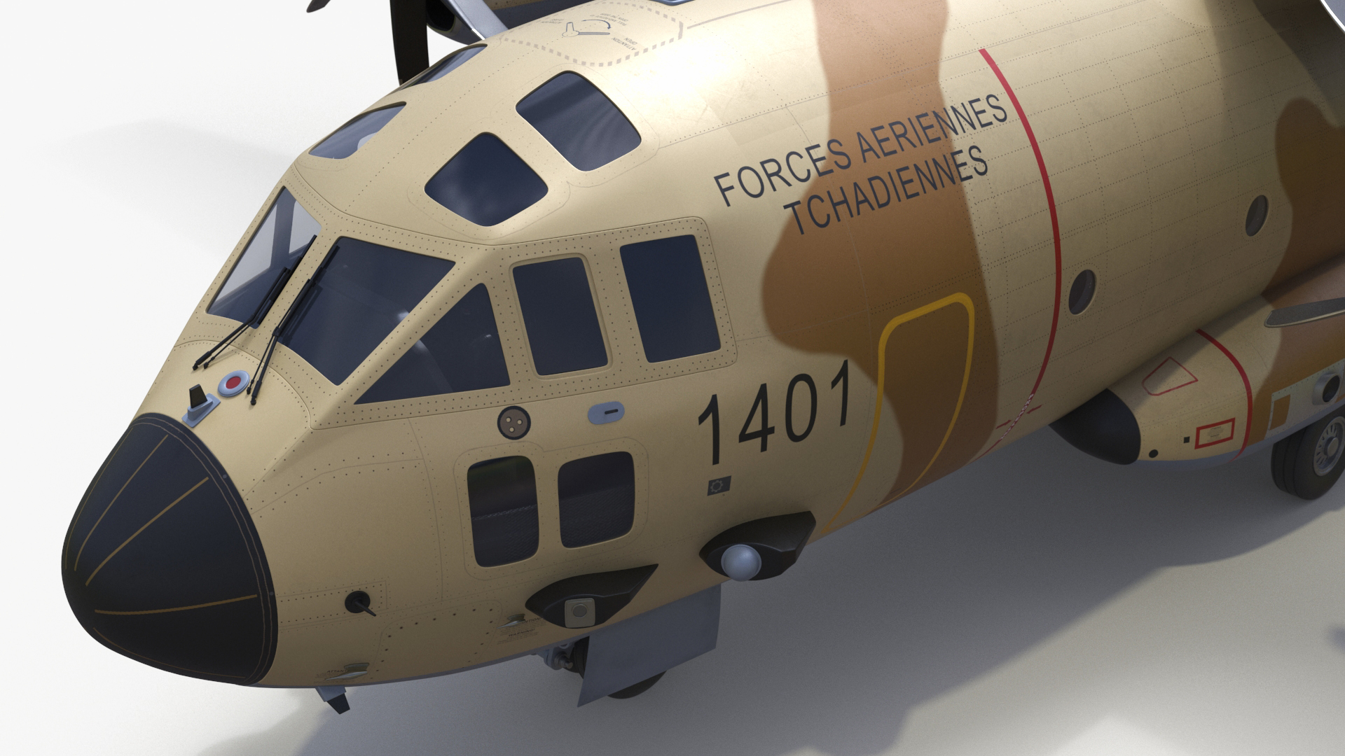 Multi-mission Aircraft Brown Simplified 3D model