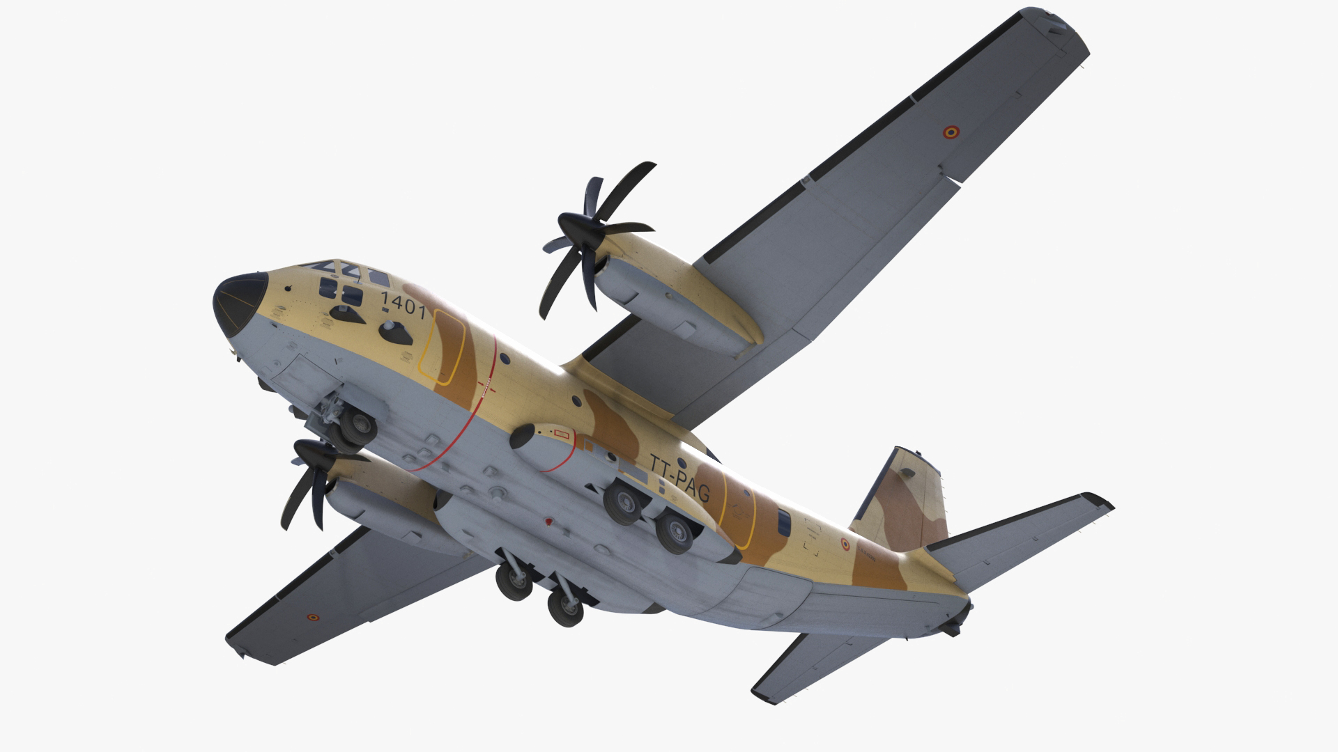 Multi-mission Aircraft Brown Simplified 3D model