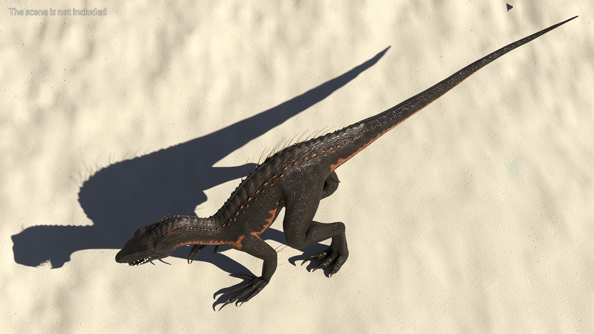 3D model Indoraptor Crouching Pose