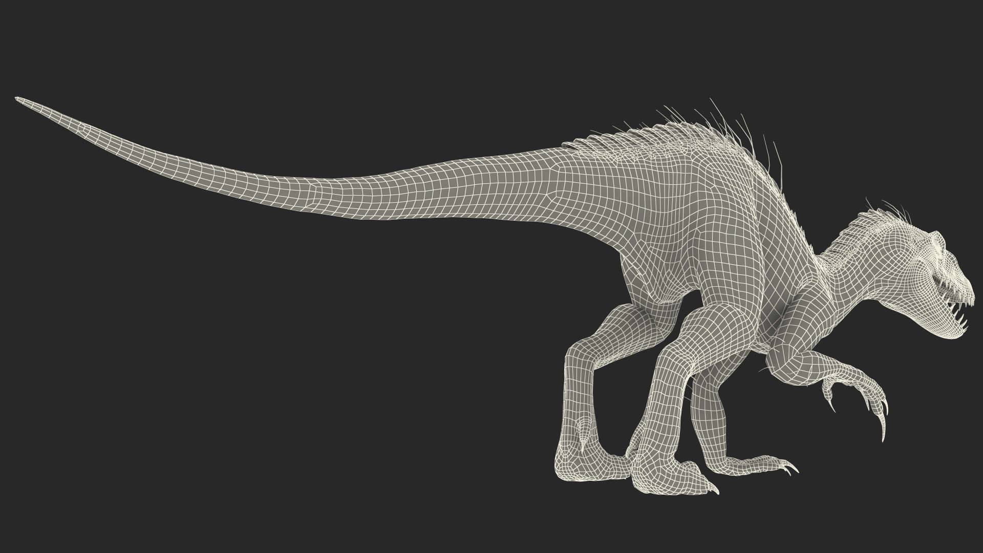 3D model Indoraptor Crouching Pose