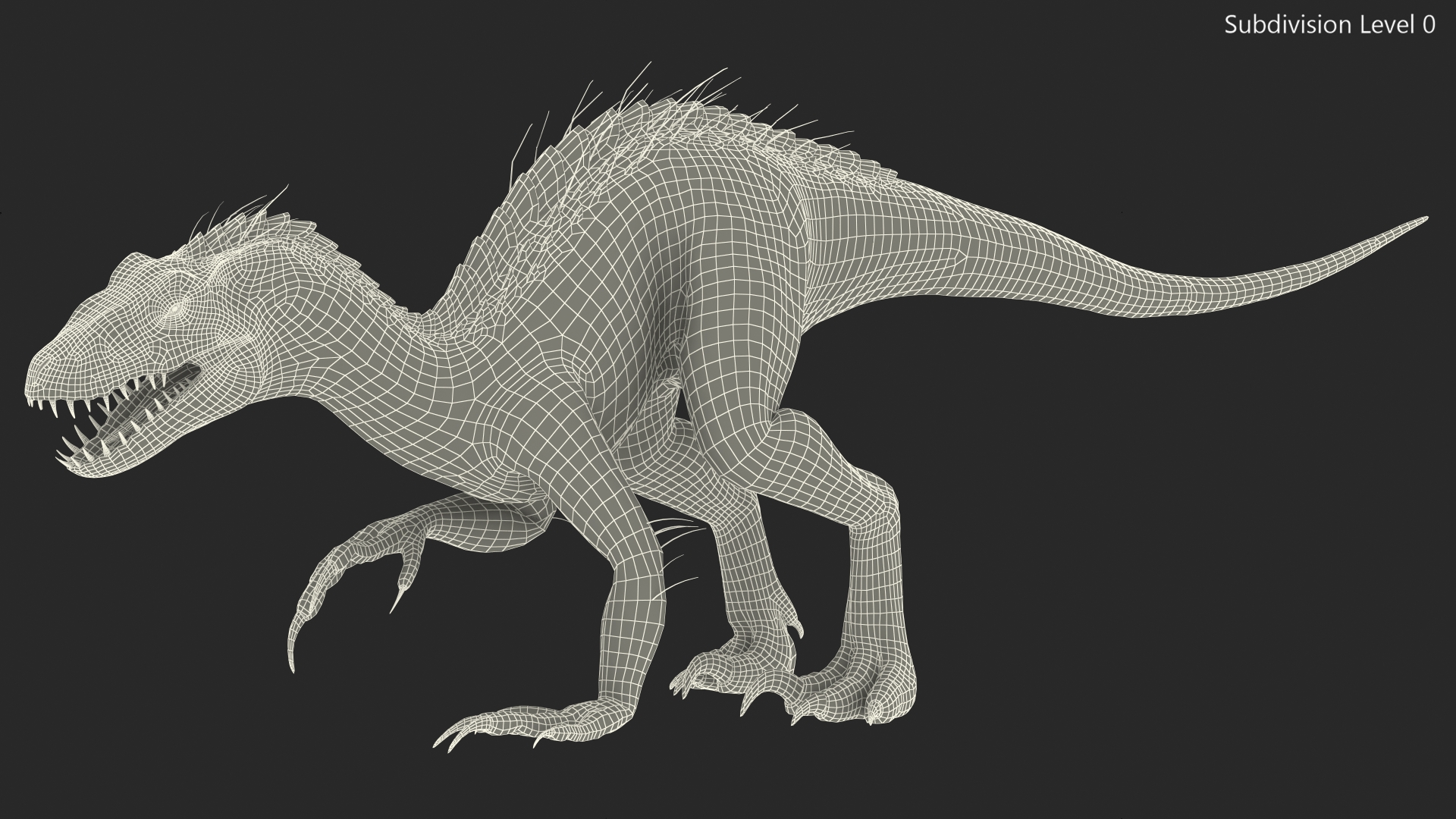 3D model Indoraptor Crouching Pose