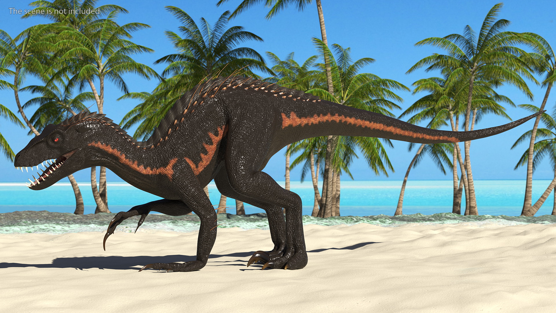 3D model Indoraptor Crouching Pose