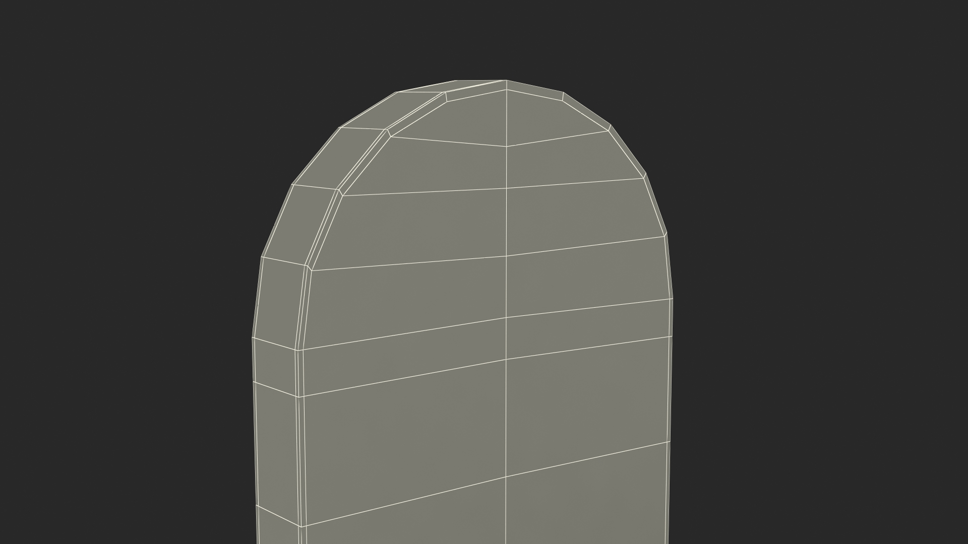 3D Granite Gravestone Headstone model