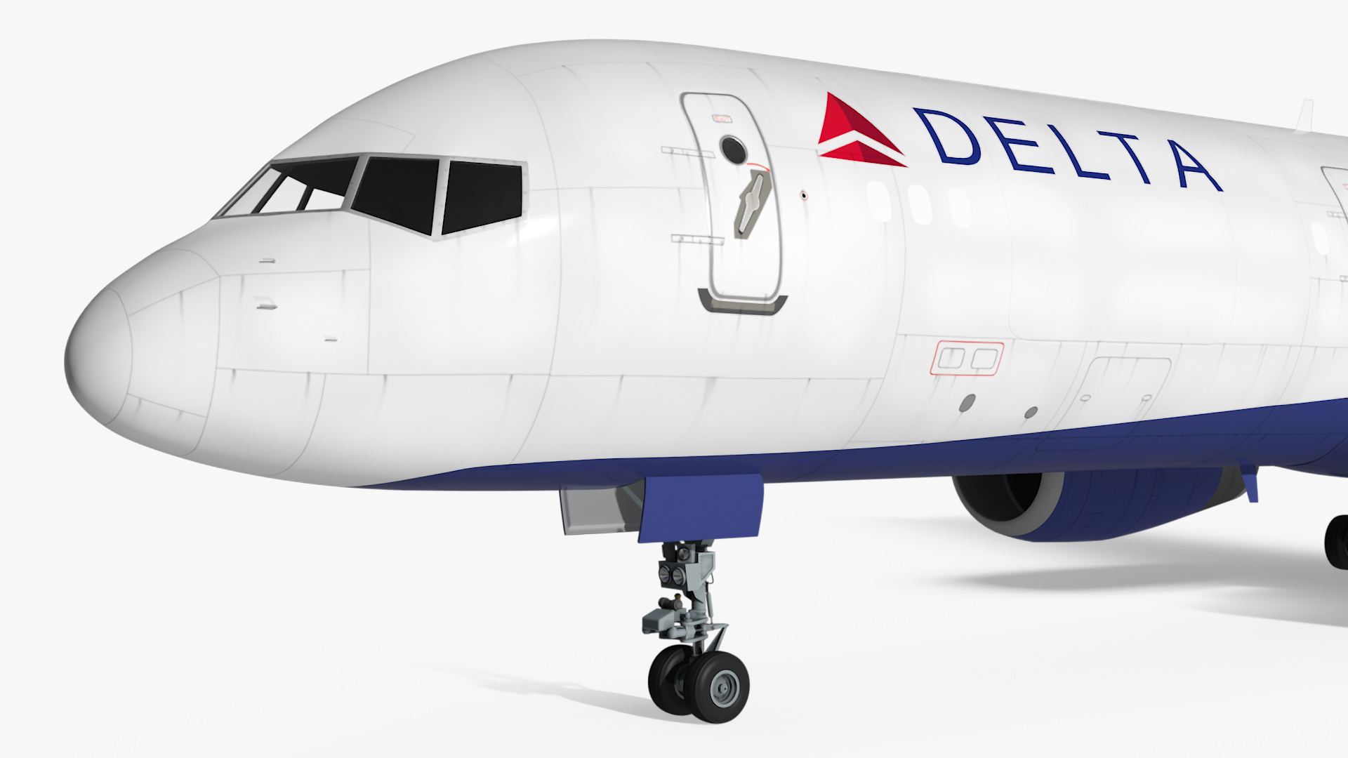 3D model Delta Airlines Boeing 757 Commercial Airliner