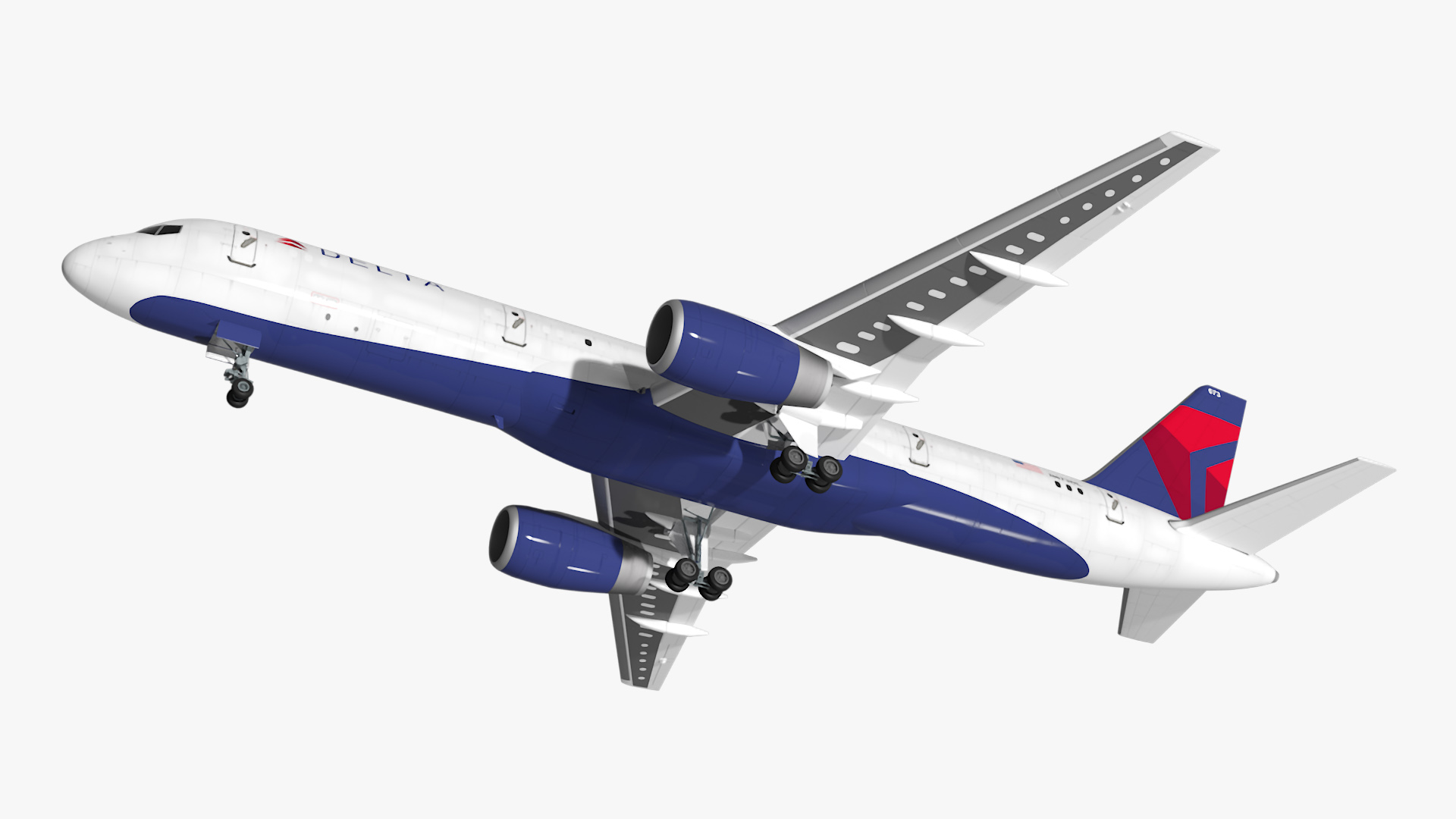 3D model Delta Airlines Boeing 757 Commercial Airliner