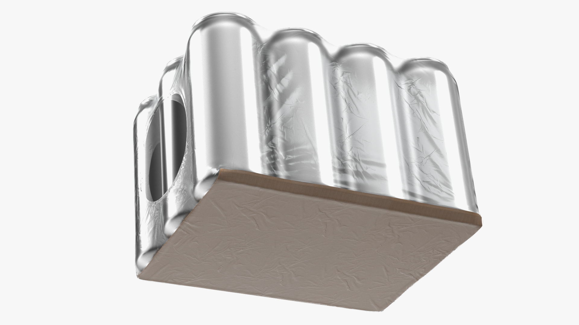 Aluminium Can 500ml 12pcs Transparent Pack 3D