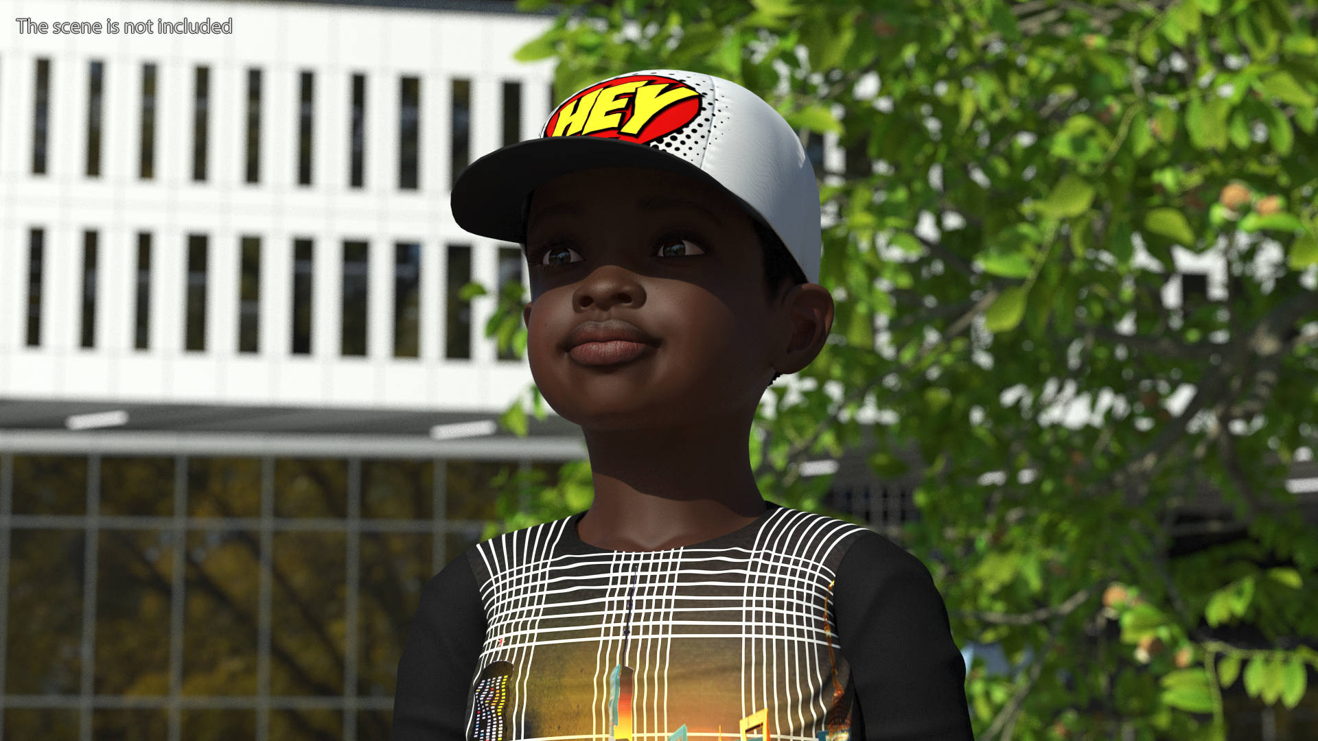 3D model Black Child Boy Street Style Rigged