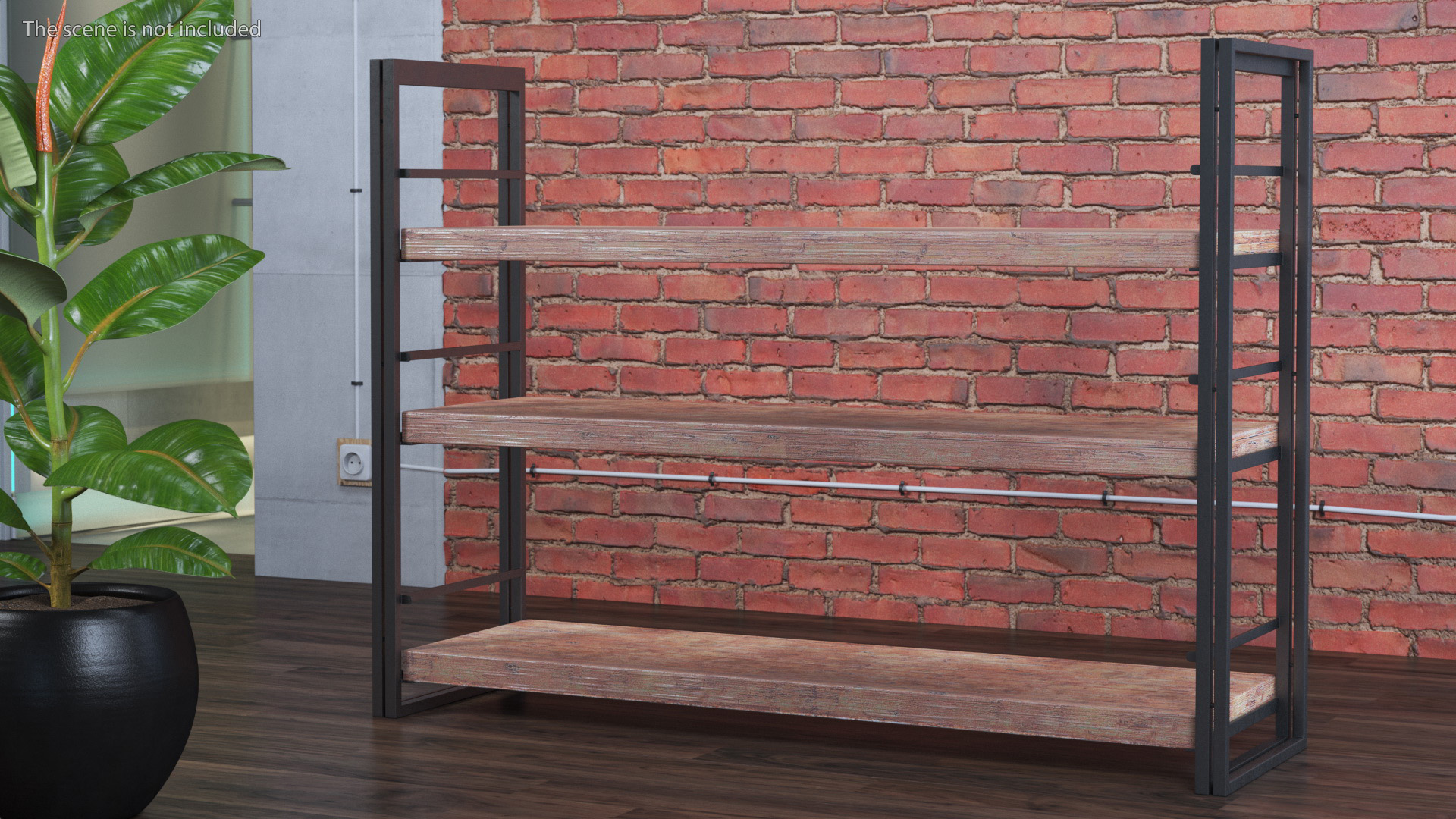 Storage Rack Industrial Style 3D model