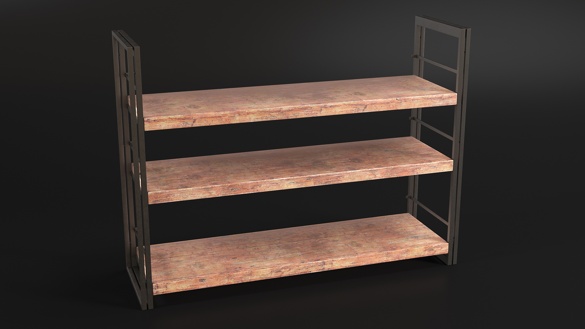 Storage Rack Industrial Style 3D model