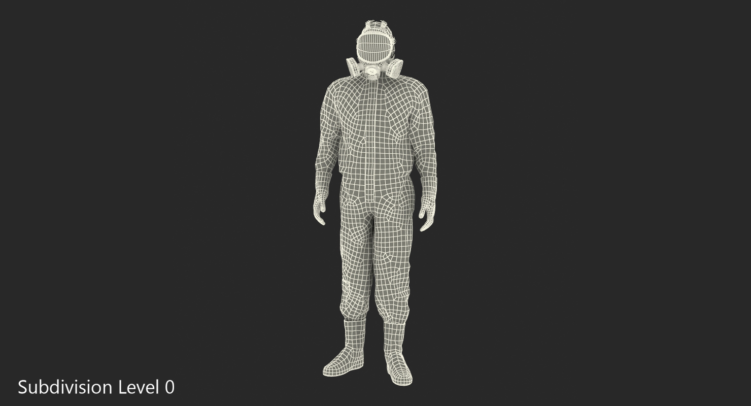 3D Ecological Worker Standing Pose