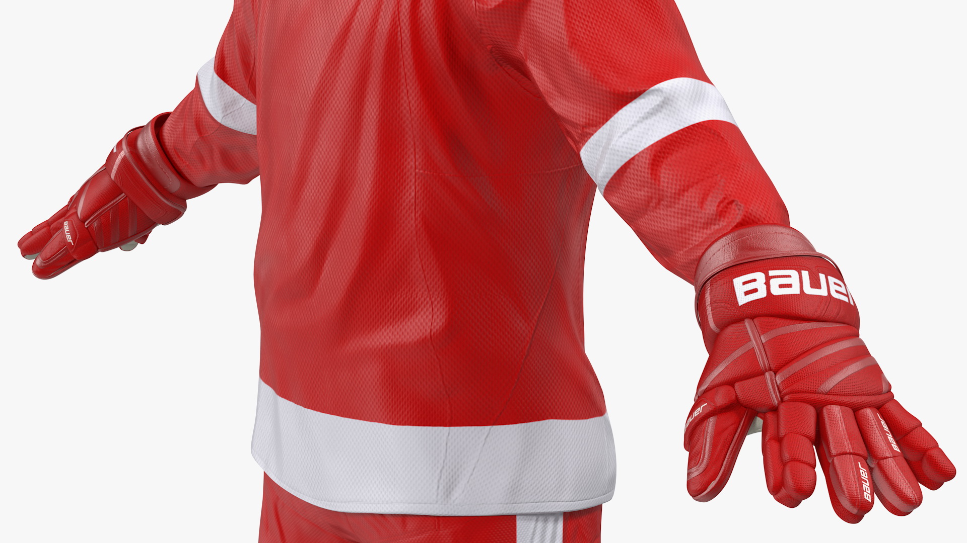 Hockey Player Red 3D