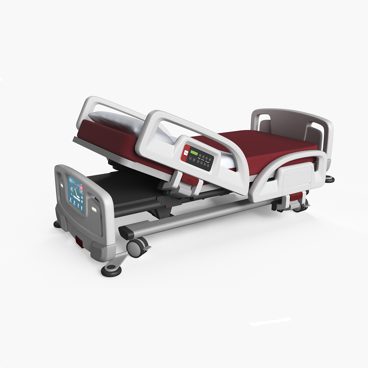 Smart Hospital Bed Rigged for Maya 3D model