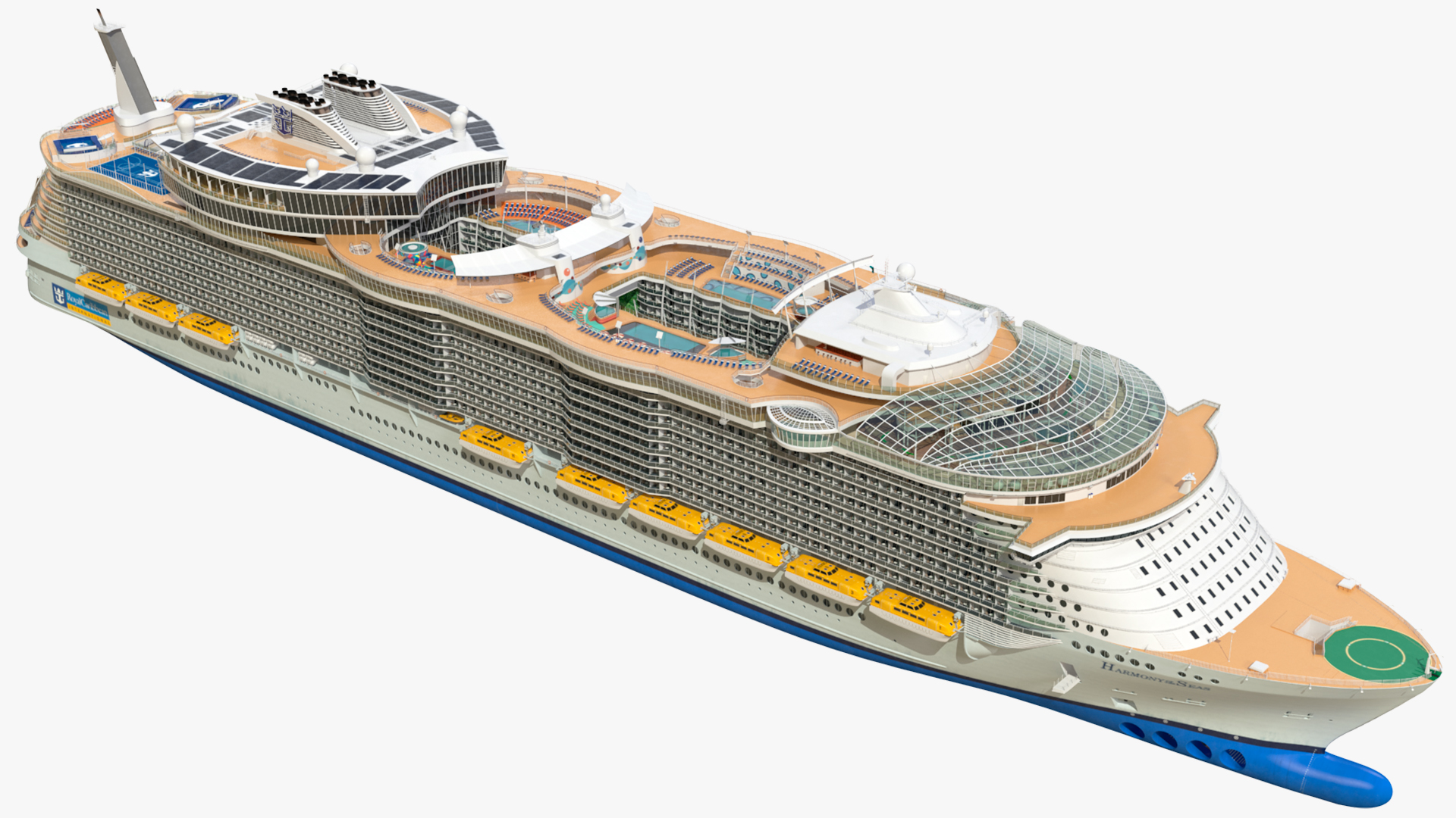 3D Oasis Class Cruise Ship Harmony of The Seas model