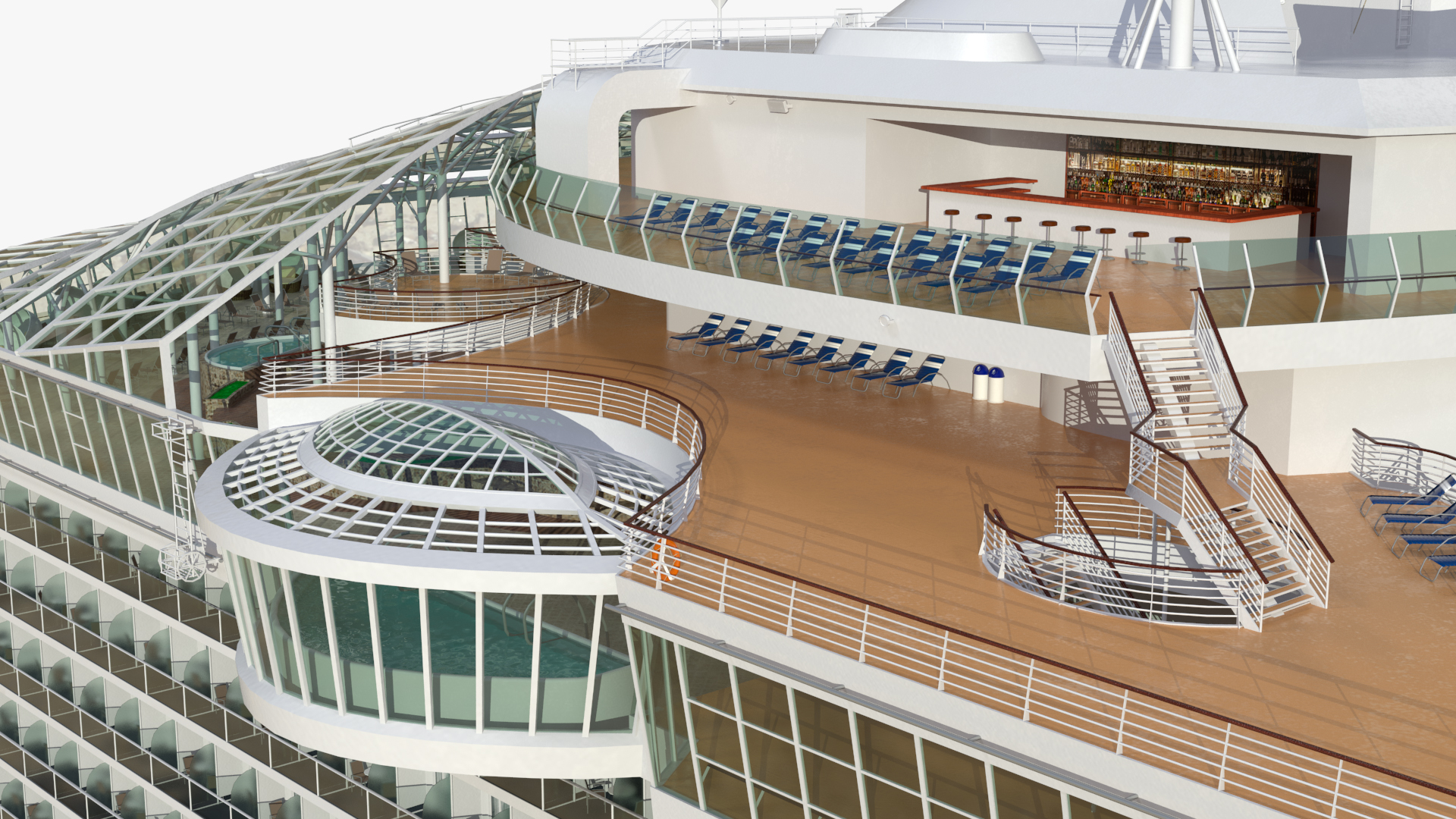 3D Oasis Class Cruise Ship Harmony of The Seas model