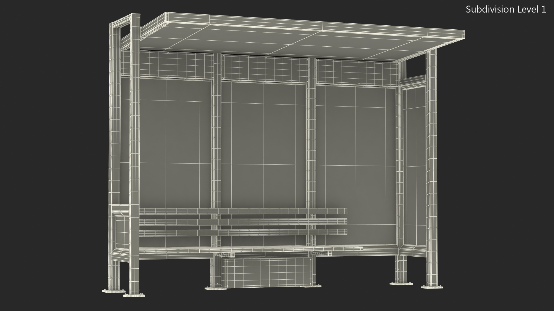 3D Bus Shelter