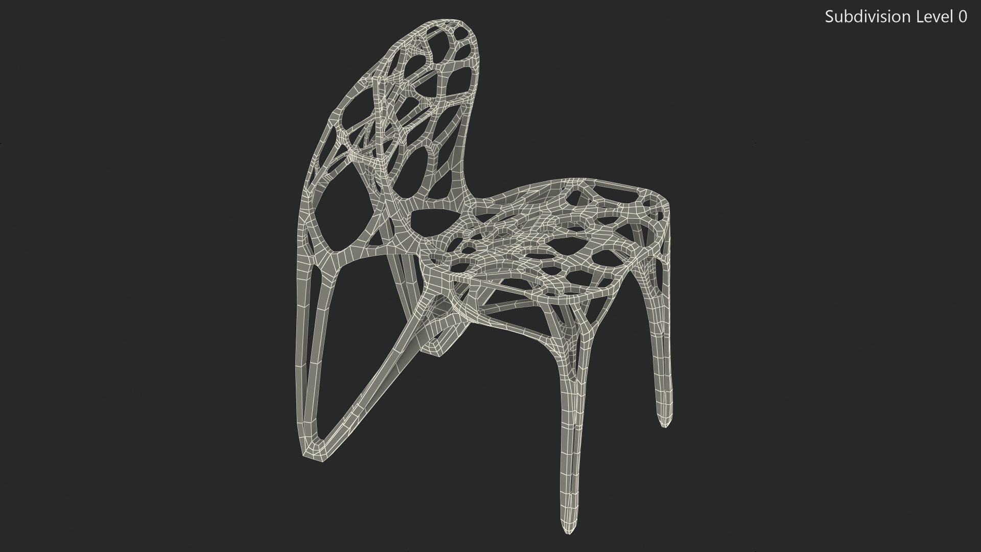 Modern GENERICO Chair White 3D