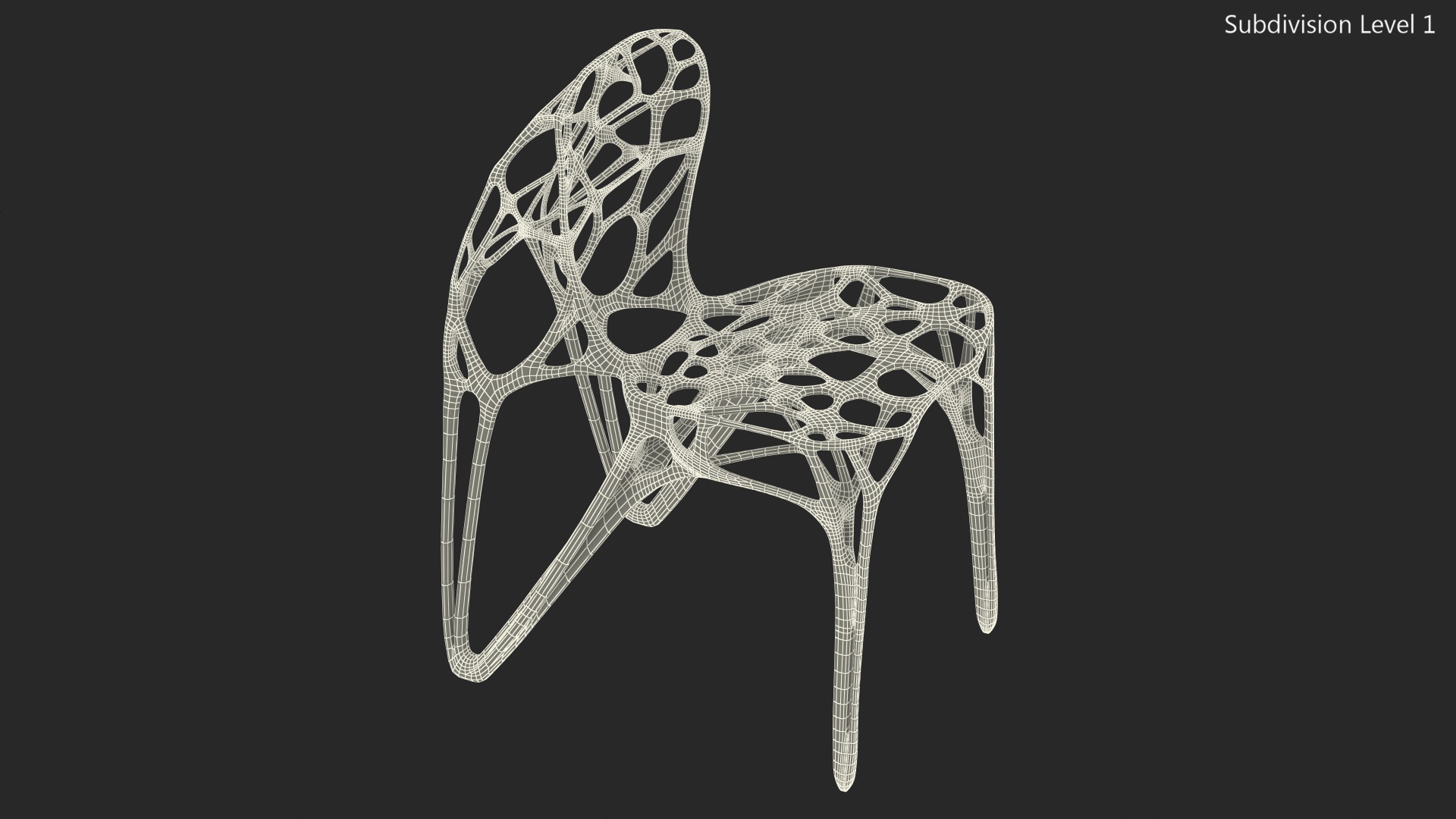 Modern GENERICO Chair White 3D