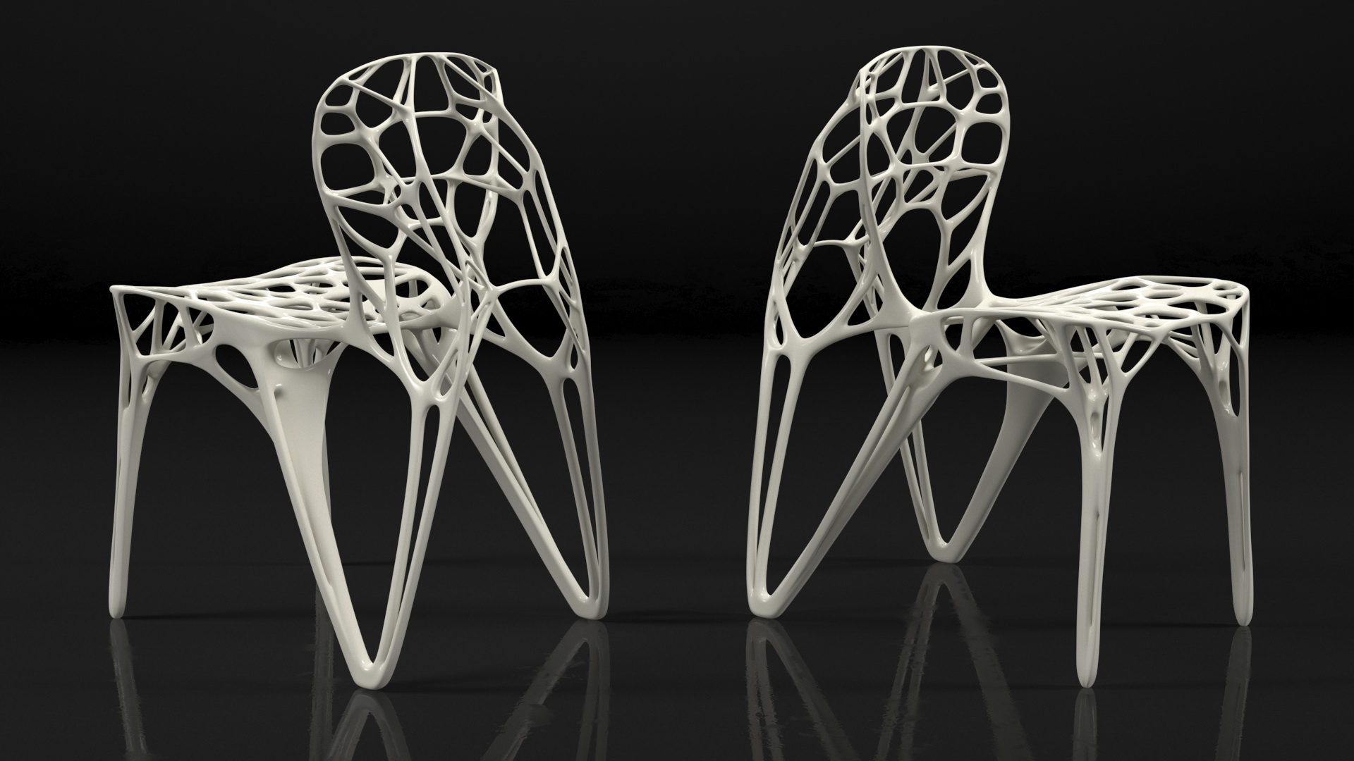 Modern GENERICO Chair White 3D