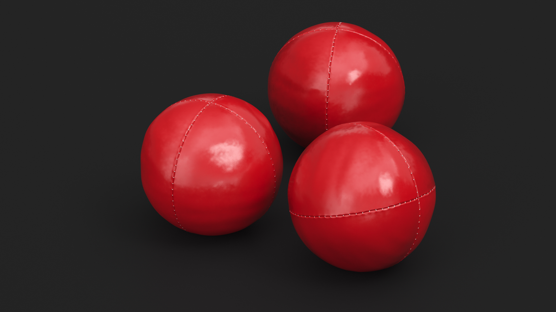 3D Freestyle Ball Red model