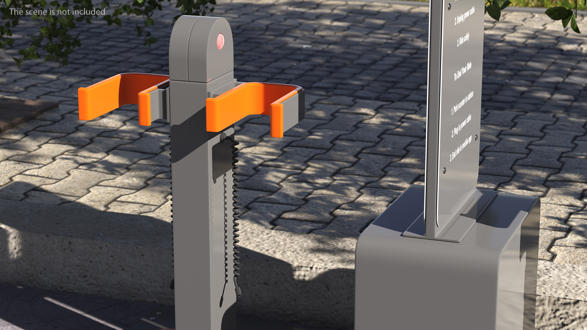 Scooter Charging Station 3D model