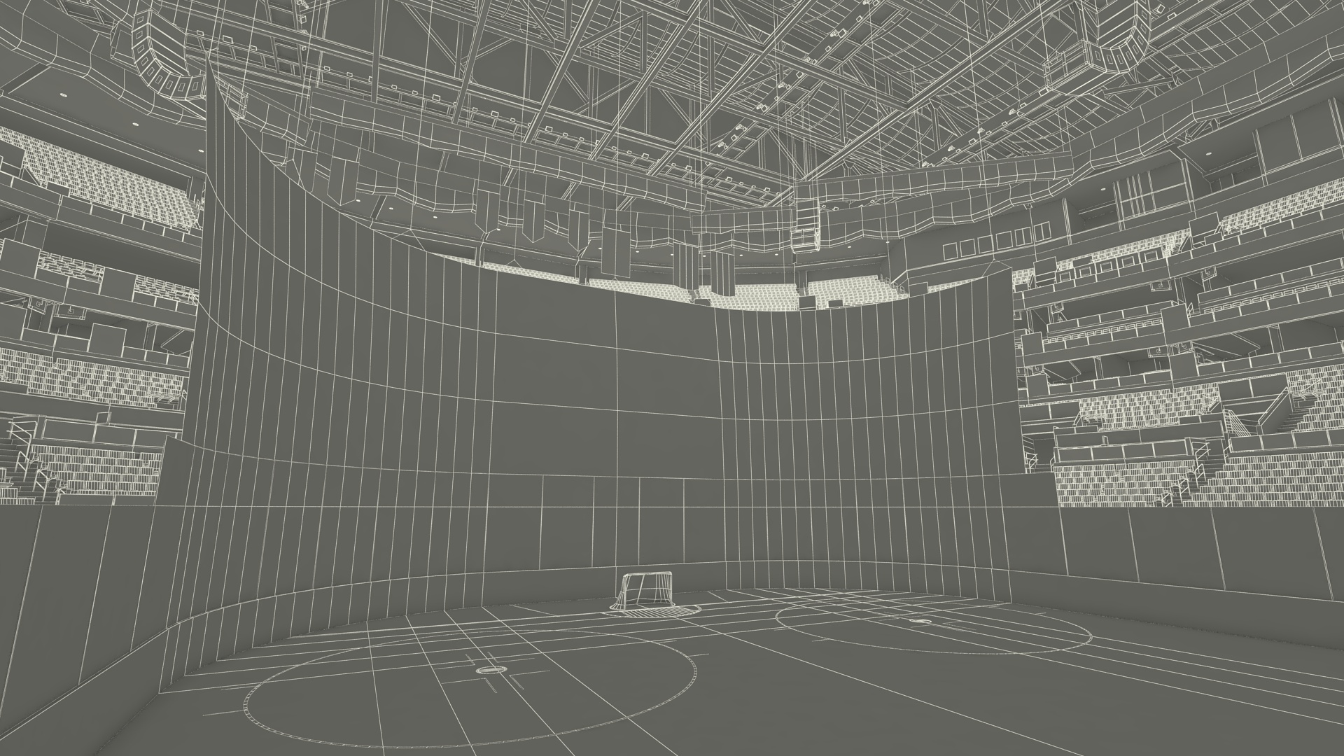 3D Interior FLA Live Arena model