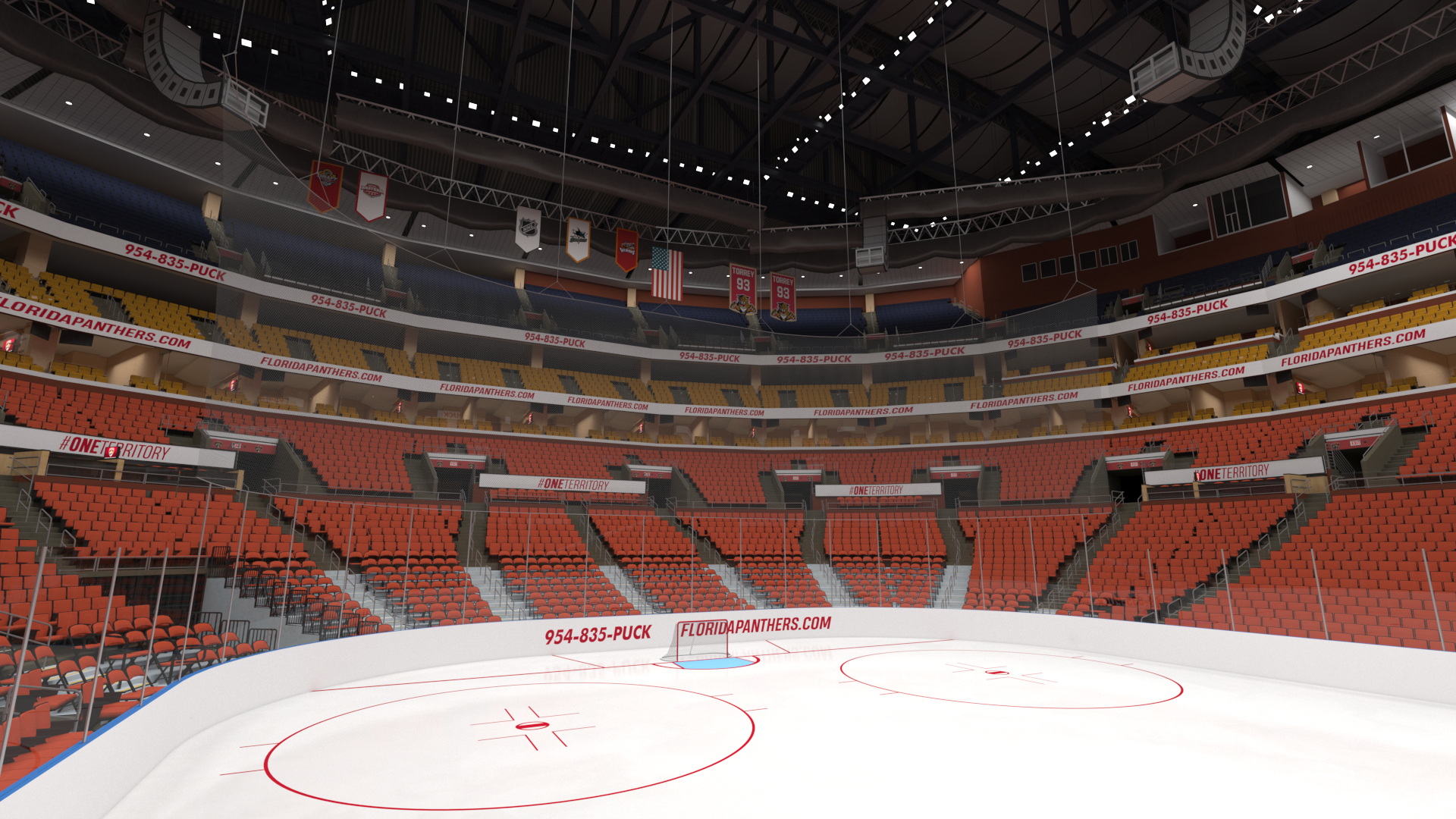 3D Interior FLA Live Arena model