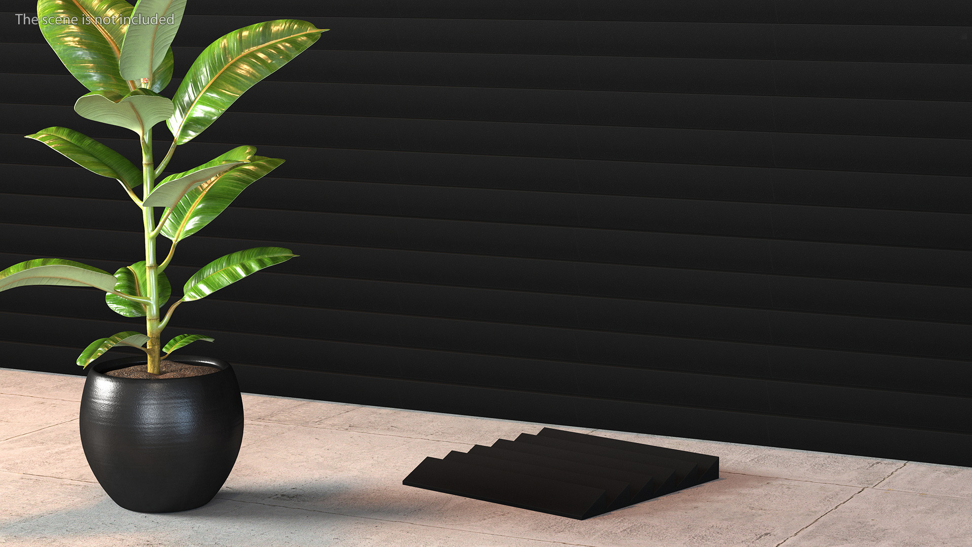 Soundproofing Wall Tile Black 3D model