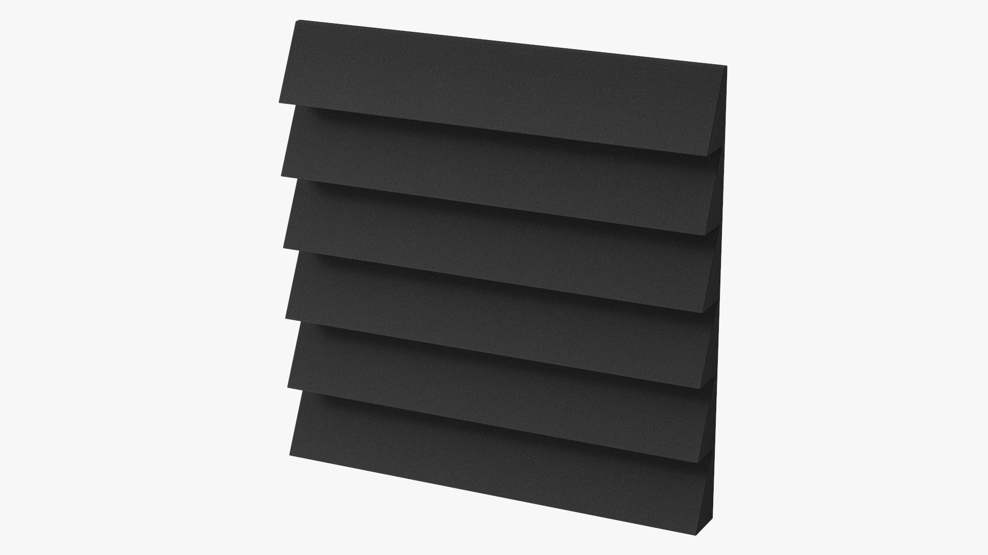 Soundproofing Wall Tile Black 3D model