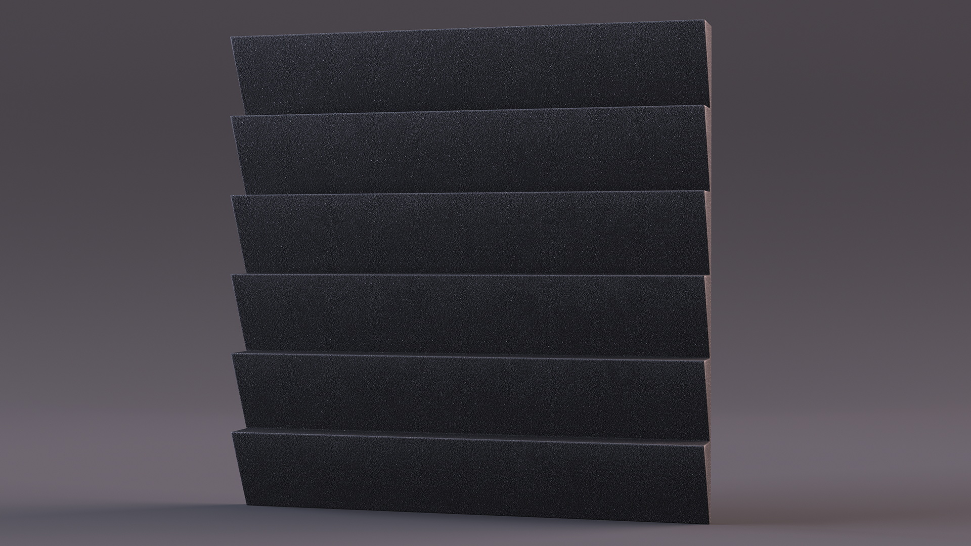 Soundproofing Wall Tile Black 3D model