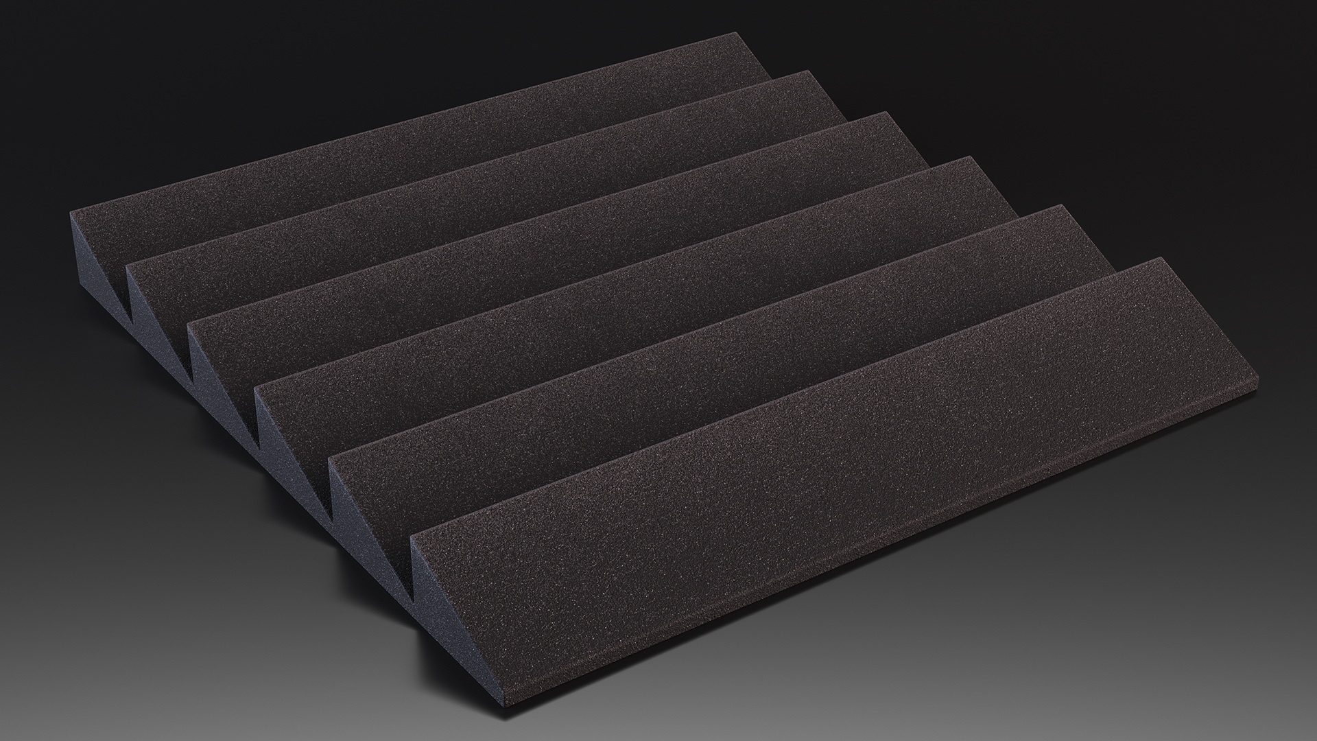 Soundproofing Wall Tile Black 3D model