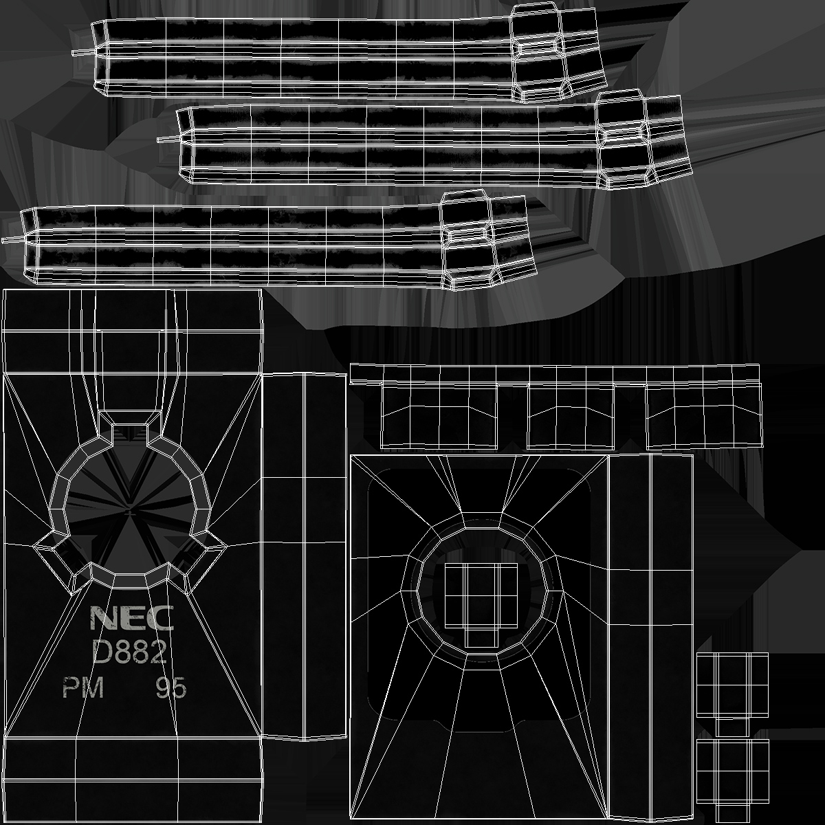 NEC D882 NPN Silicon Power Transistor 3D