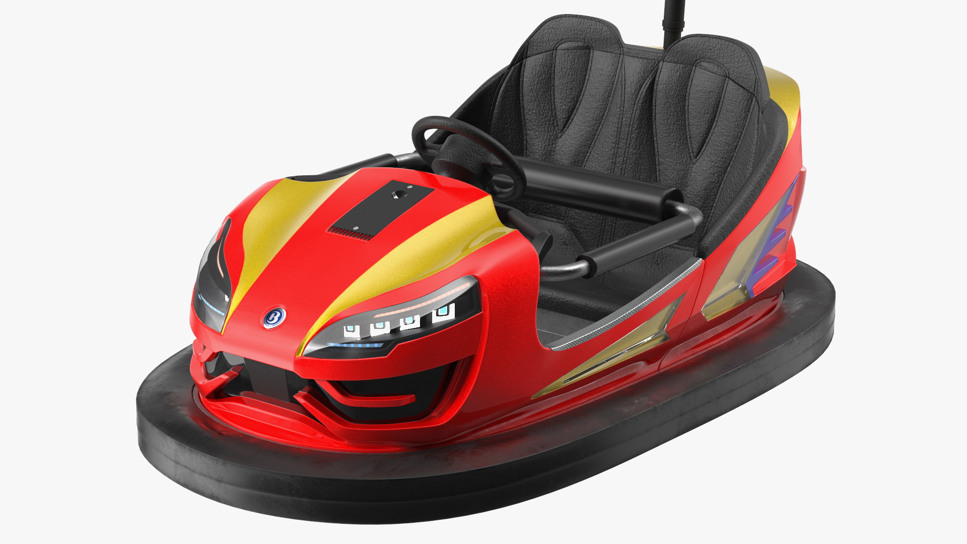 3D Bertazzon Bumper Car Electric Red model