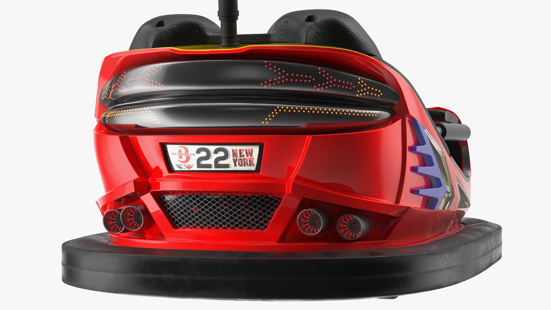 3D Bertazzon Bumper Car Electric Red model