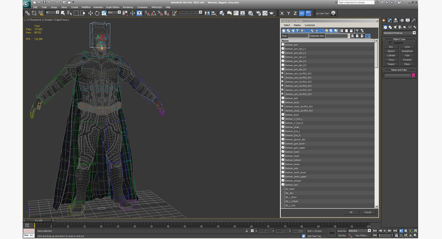 3D Batman Rigged model