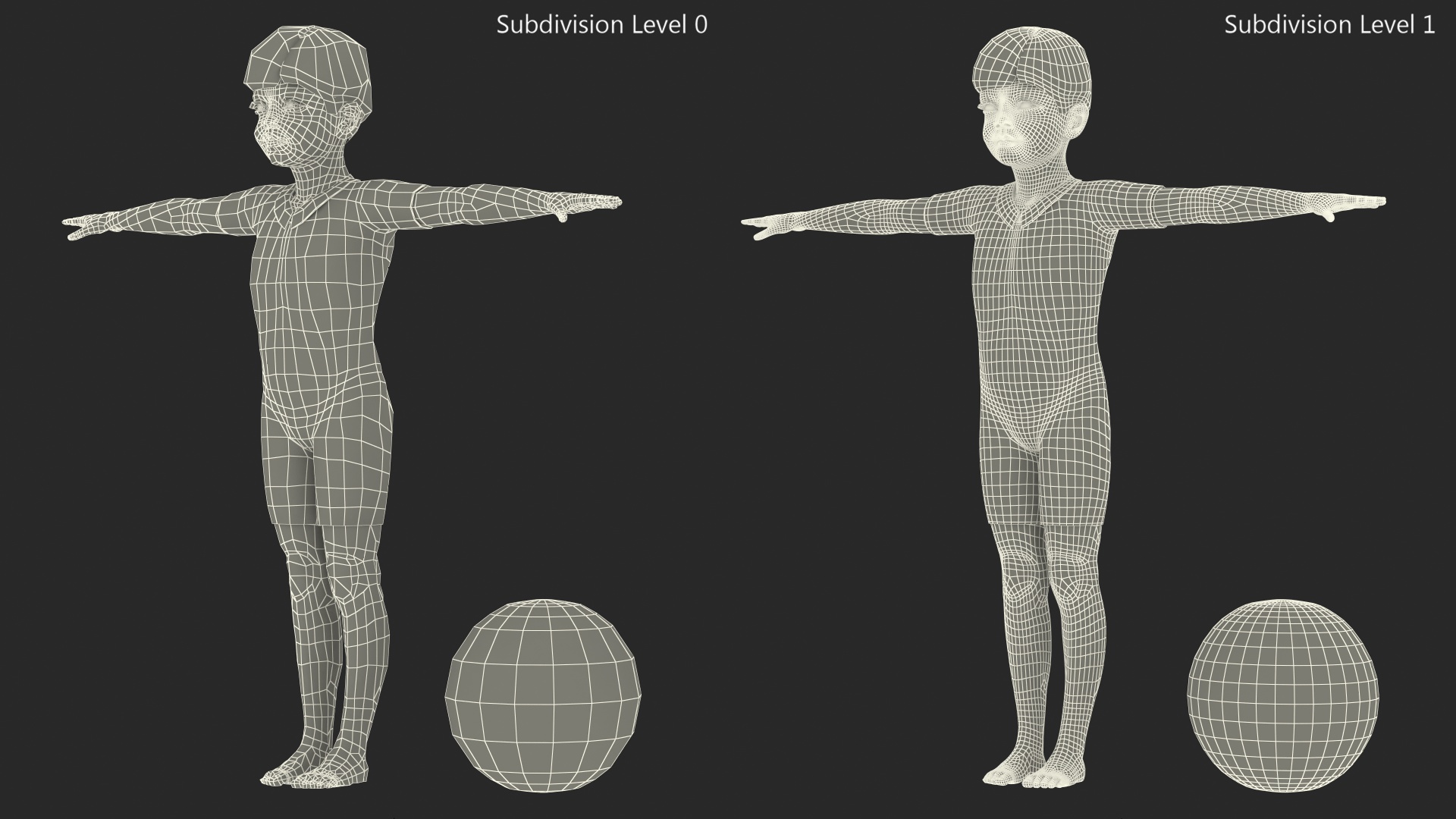 3D model Asian Child Boy Swimwear Rigged for Cinema 4D