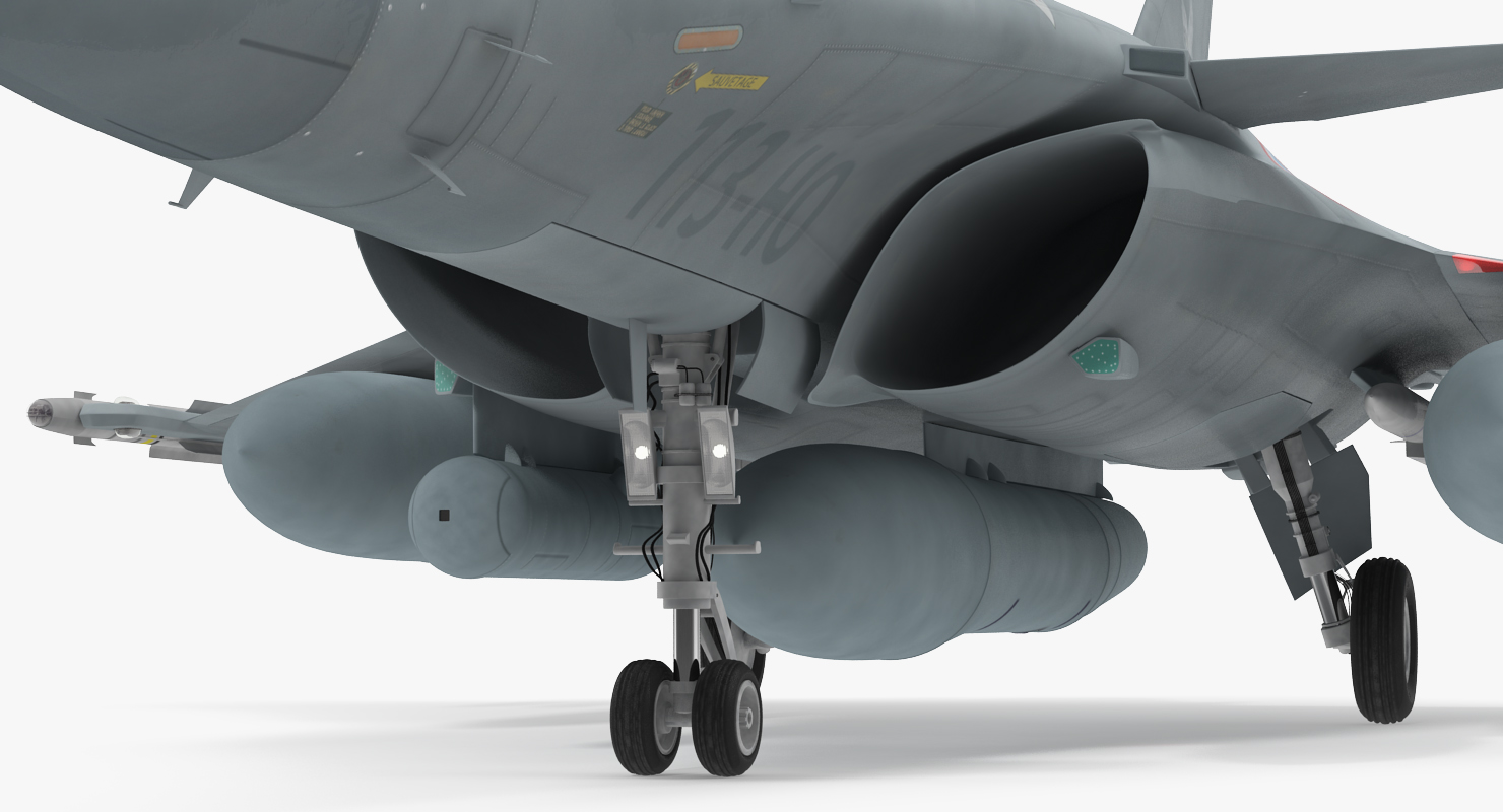 Dassault Rafale Rigged 3D