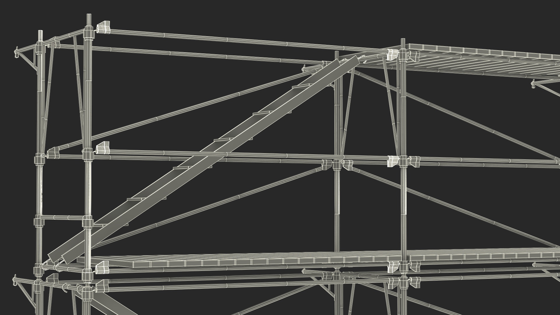 Construction Scaffolding Structure 3D model